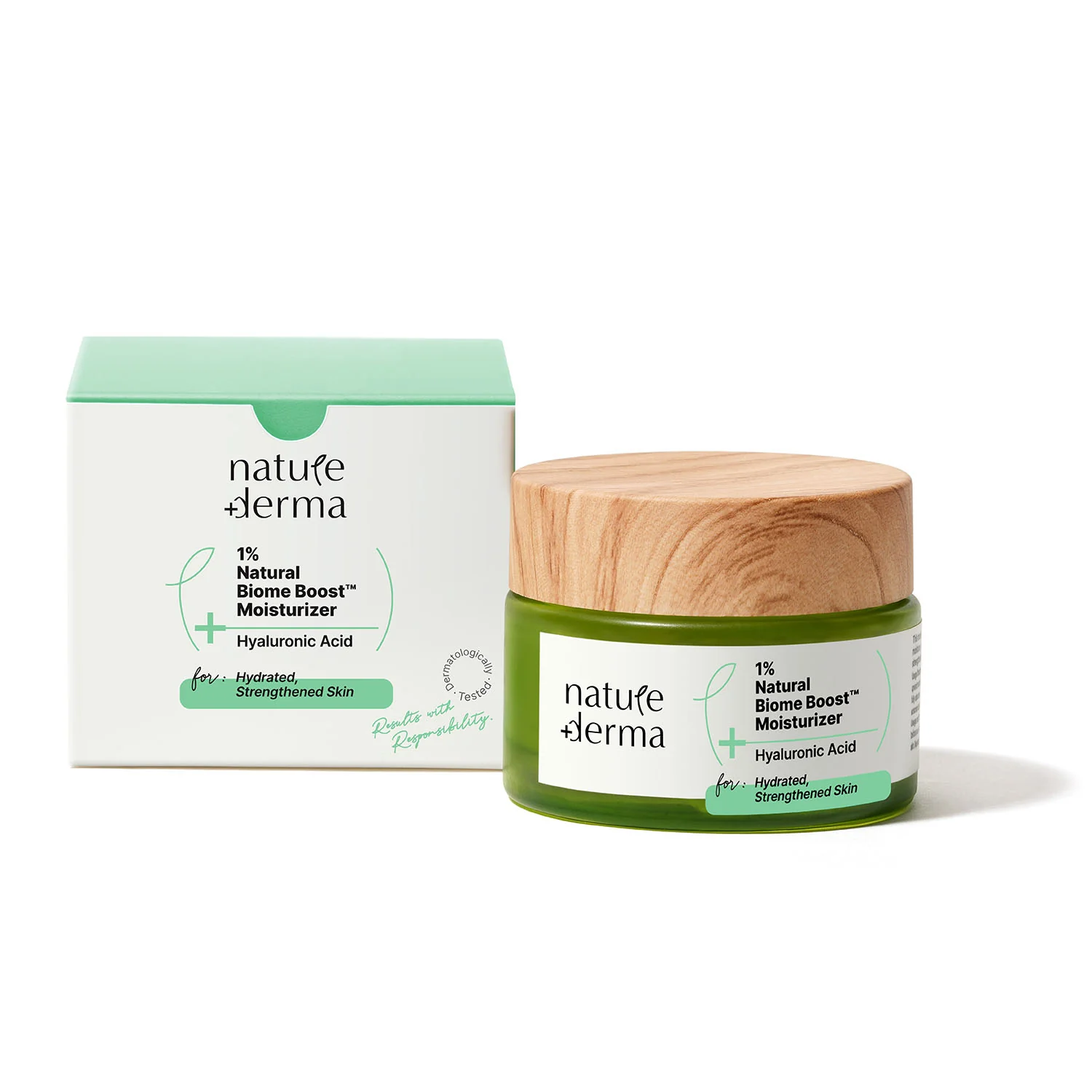 Nature Derma 1% Natural Biome-Boost™ Moisturizer with Hyaluronic Acid - 50ML