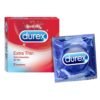 Durex Extra thin Pack Of 2 ( Total 6 condoms)